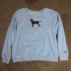 Baby Blue Black Dog Crewneck (Size Small)